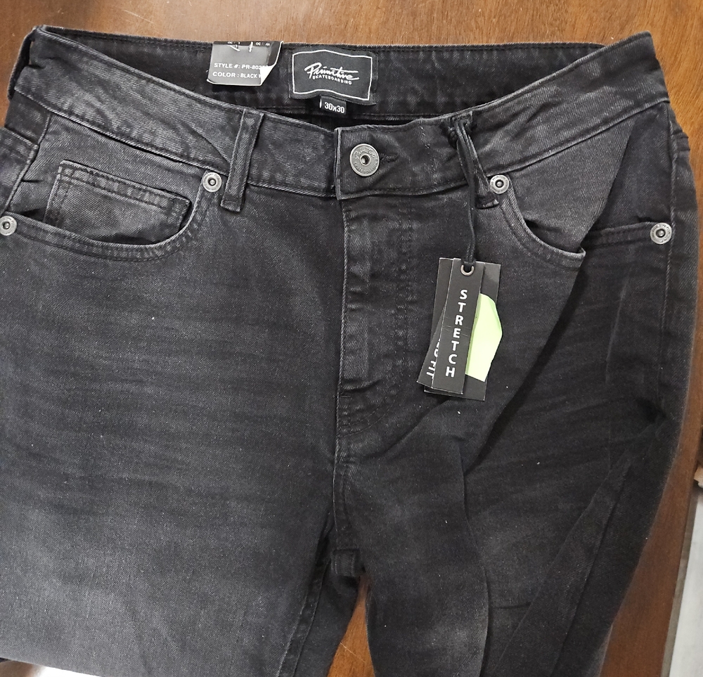 Primitive Men’s Black Slim Straight Stretch Jeans